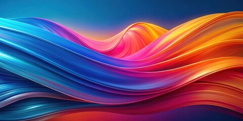 Fototapeta premium Abstract Swirling Colors of Blue, Pink, and Orange Create a Dynamic and Flowing Visual Composition