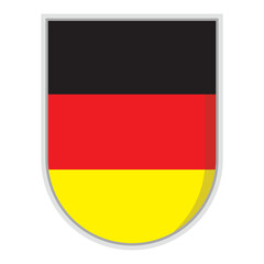 Germany national flag shield Badge