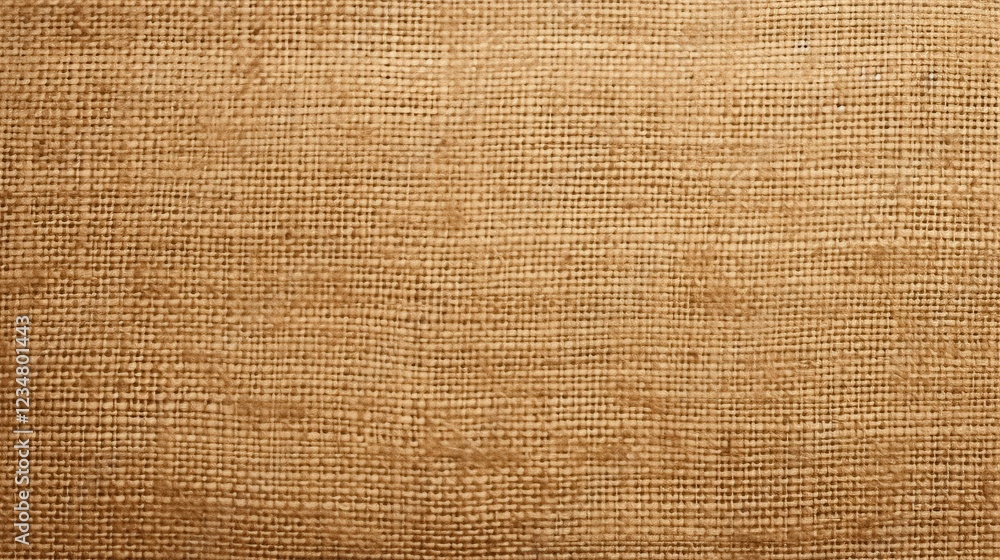 Aufkleber detailed close-up of burlap texture on a background with natural warm tones and subtle variations re