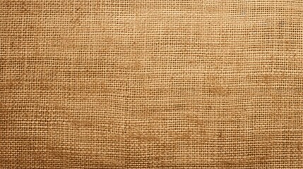 Detailed Close-Up of Burlap Texture on a Background with Natural Warm Tones and Subtle Variations Reflecting Organic Chaos