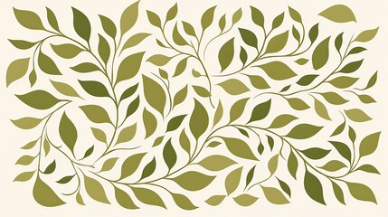 Green and white swirl pattern