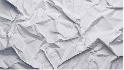 Obraz premium Crumpled paper, white texture, abstract background