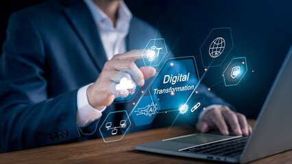 Internet of Things (IoT), digital transformation, and new technology change management Cloud computing, operation automation, customer service management, and big data and business process strategy