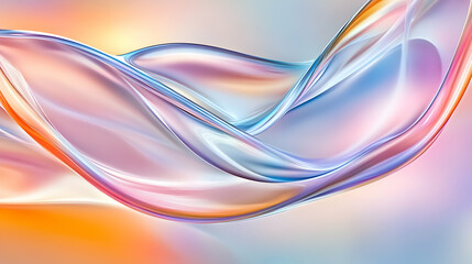 Waves of color intertwine beautifully, creating an enchanting and soothing visual experience