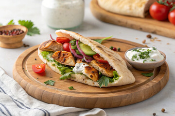 Pita sandwich first food image