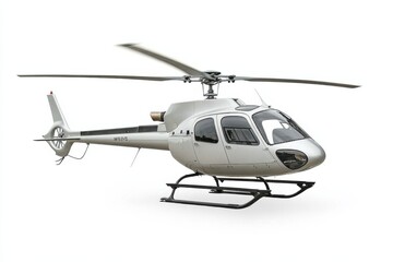 Helicopter Isolated on White Background
