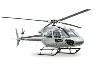 Fototapeta premium Helicopter Isolated on White Background