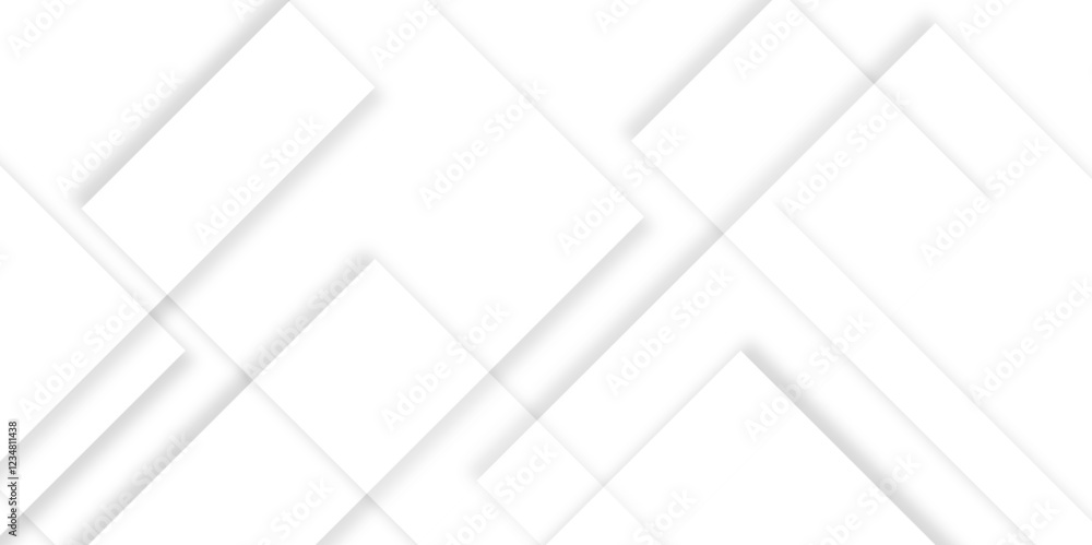 Aufkleber Abstract background with lines White background with diamond and triangle shapes layered in modern abstract pattern design Space design concept Suit for business, corporate, institution presentation.	