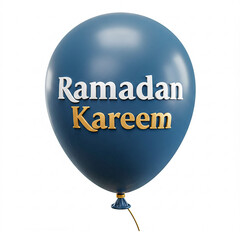Ramadan balloon isolated on white background