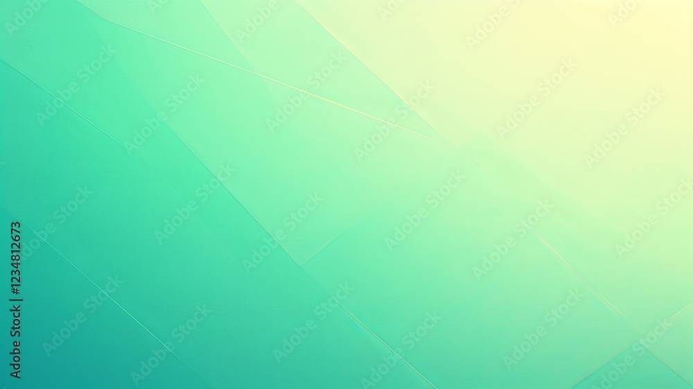 Poster light green gradient background with subtle light and shadow effects