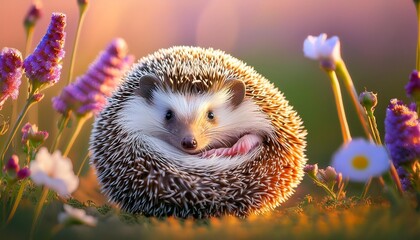 Obraz premium hedgehog in the grass