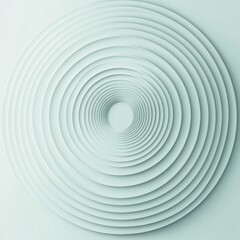 Fototapeta premium Circular patterns creating a minimalist art piece with soft textured layers in light tones. Generative AI