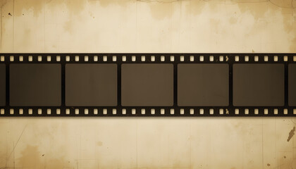Obraz premium Vintage 35mm film strip with blank frames