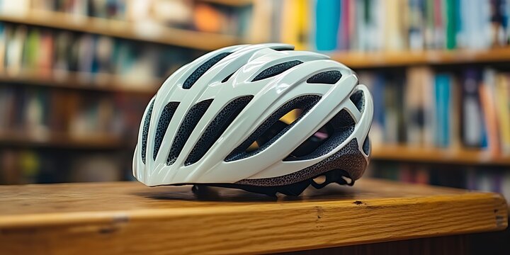 close up of a helmit, cyclic helmit, colorful helmit