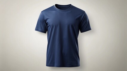Plain Navy Blue T-Shirt Mockup
