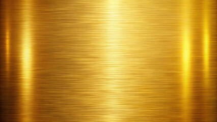 A smooth metallic surface with a rich golden hue, showcasing the intricate texture of brushed metal and subtle highlights that radiate a sense of luxury and refinement.
