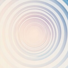 Circular patterns create an effect of depth and movement in a soft blue and white gradient design. Generative AI