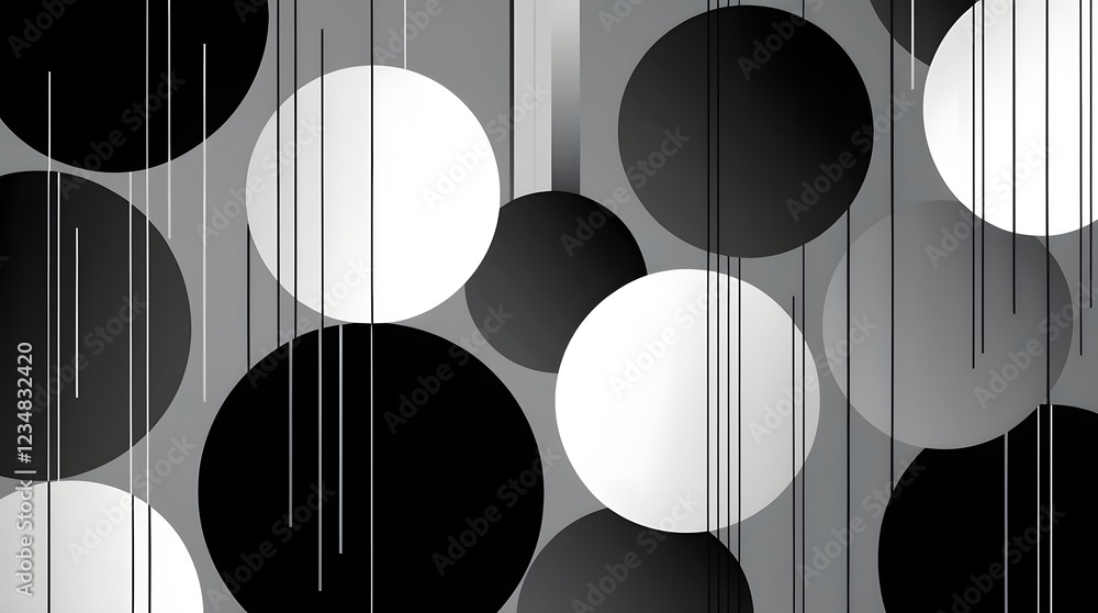 Poster abstract background with lines