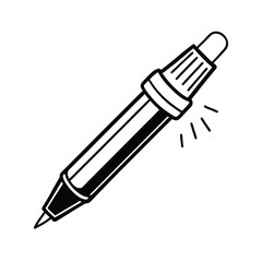 Gel Pen Illustration – High-Quality Vector for Writing, Drawing, and Calligraphy