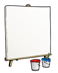 Giant easel border design