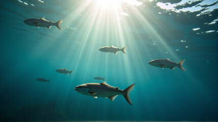 Obraz premium fish in aquarium