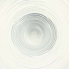 Swirling concentric circles create a mesmerizing pattern in shades of white and gray, inviting calm and contemplation. Generative AI