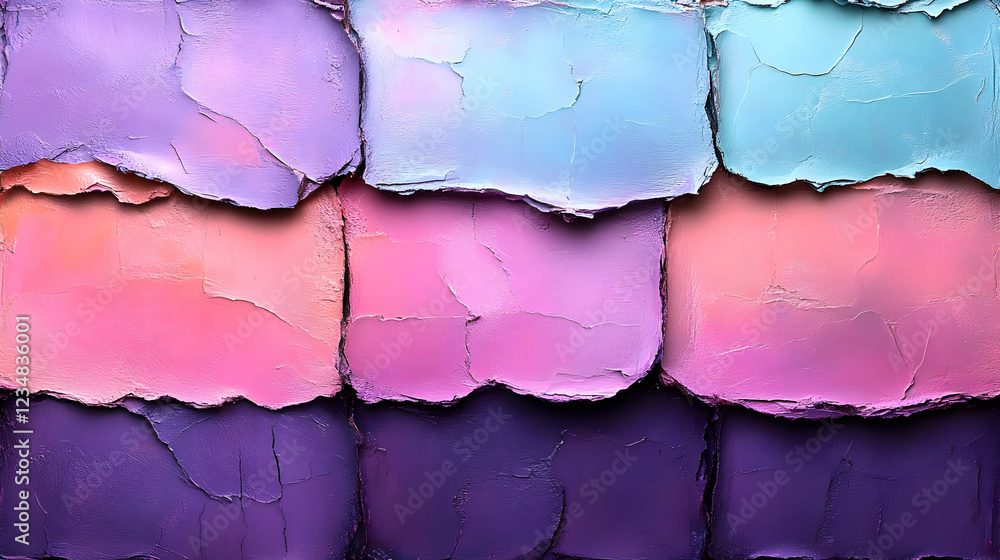 Poster abstract pastel color blocks texture background