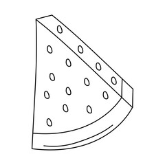 Cartoon Fruit Clipart: Kawaii Fruit Clipart: Outline Doodle Fruit Clipart