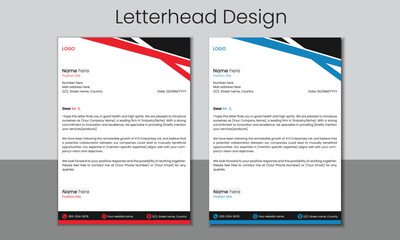 Letter head design A4 page
