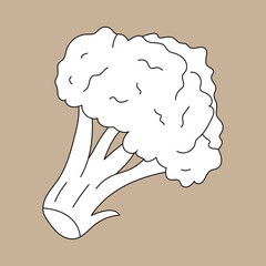 Doodle Vegetable Clipart: Cartoon Vegetable Clipart: Black and White Vegetable Vector Graphics