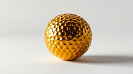 Gold Golf Ball - Photorealistic, High Definition