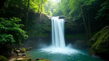 Obraz premium waterfall in the jungle