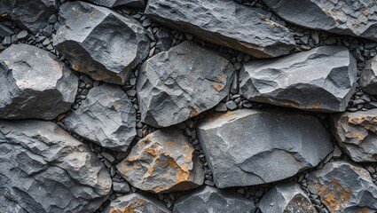 Background Featuring Rock Texture of a Mountain Surface, Highlighting the Rough and Weathered Details of the Rocky Terrain for a Bold, Natural Landscape Feel