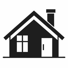 Simple Silhouette of a House Icon