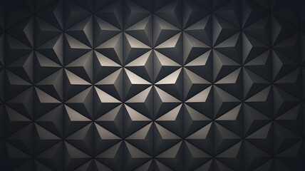 Obraz premium Geometric Pattern in Shadow: A minimalist abstract pattern of geometric shapes and shadows creates a captivating visual, perfect for design inspiration, modern interior design, and tech backgrounds.