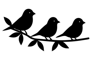 two birds on a branch