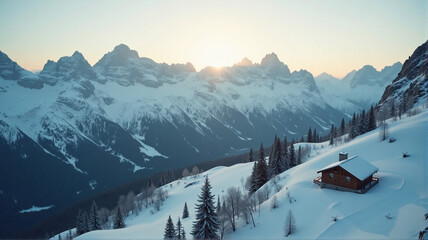 Fototapeta premium ski resort