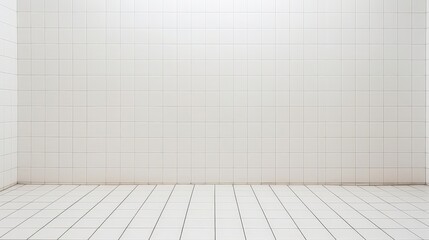 White Tile and Chequered Wall with Background in a Bathroom and Floor Design Ideal for Interior Decoration and Renovation Projects