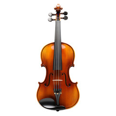 Obraz premium Polished violin classic string instrument musical instrument isolated transparent background