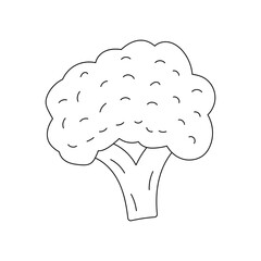 Hand-drawn Vegetable Clipart: Kawaii Vegetable Clipart: Outline Vegetable Doodles