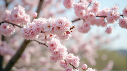 Fototapeta premium pink cherry blossom