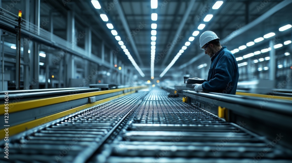 Aufkleber optimizing industrial workflow for efficiency