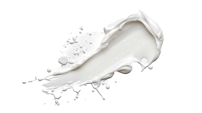 white paint stroke isolated on a transparent background  - Powered by Adobe