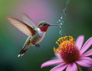 hummingbird in flight