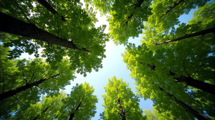 Fototapeta premium sun shining through the trees