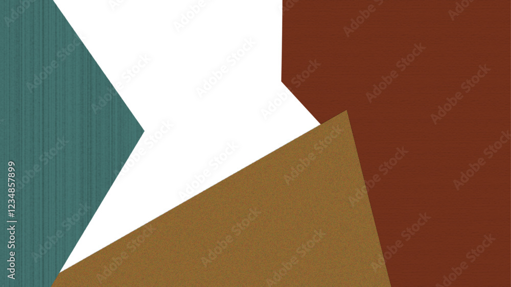 Poster multicolored paper background. abstract geometric background with grain texture paper copy space. sh