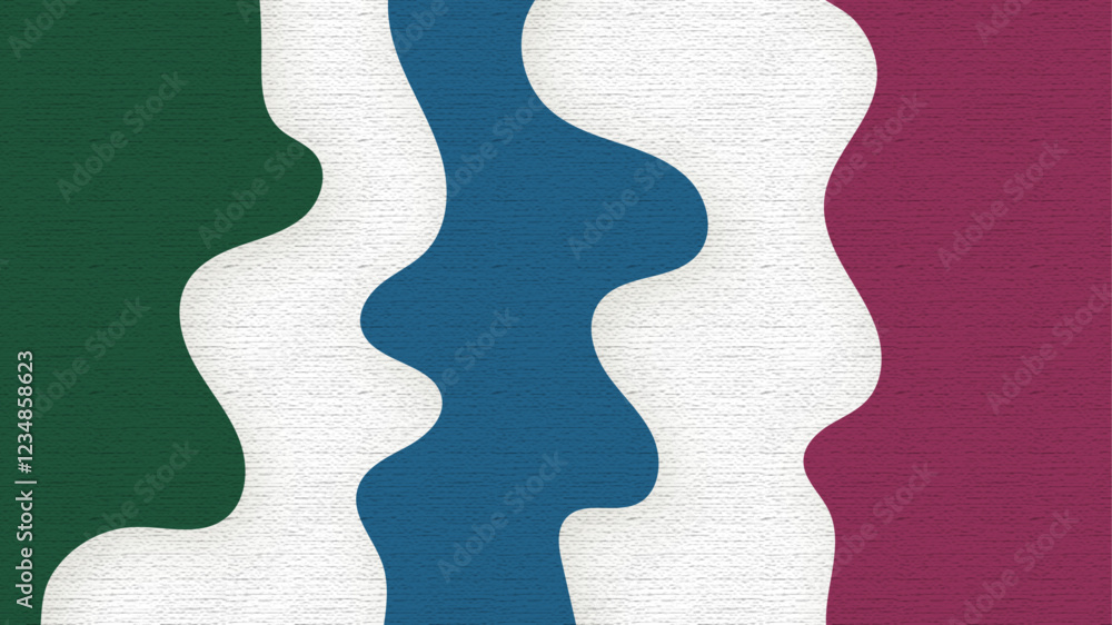 Poster multicolored paper background. abstract geometric background with grain texture paper copy space. sh