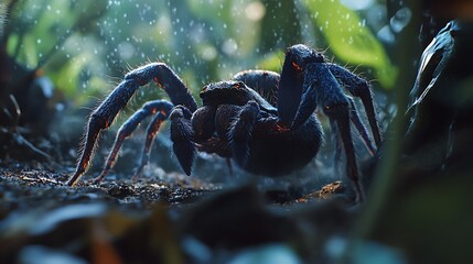 Sydney funnel web spider in defensive pose