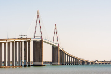 The Saint-Nazaire bridge in France is a cable-stayed bridge built in 1974 over the estuary of the...