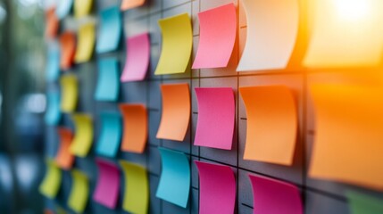 Colorful Sticky Notes for Creative Ideas and Organization